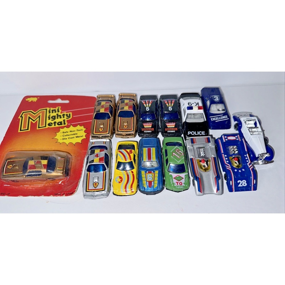 Lot of 14 Mini Mighty Metals (and Others)Die Cast Loose - Excellent Condition!